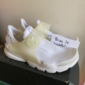 Nike Sock Dart White sz 8